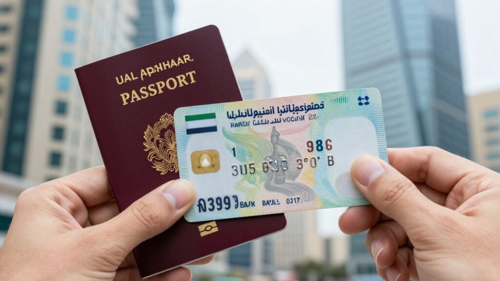 UAE bank account for non-residents, no visa needed.