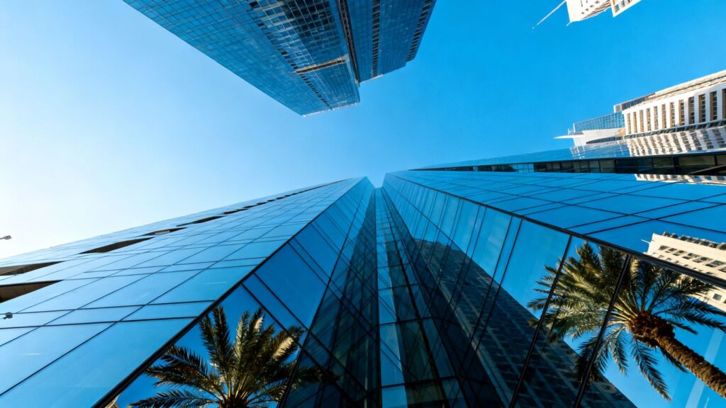 Modern architectural view of a corporate building